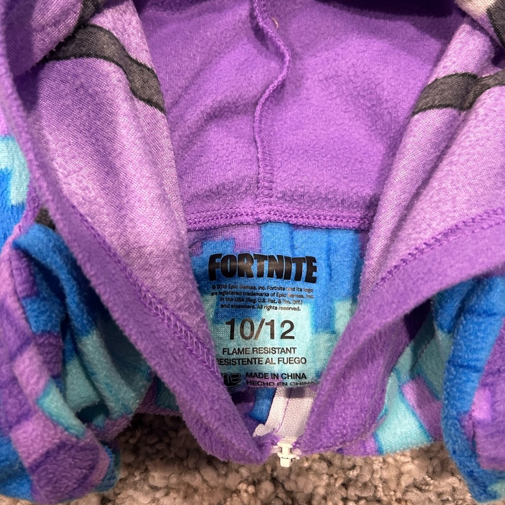 Fortnite Purple and Blue Llama onesie